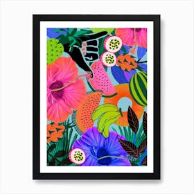 Tropical Fruit Print Art Print