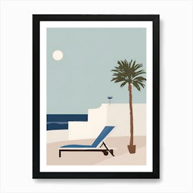 Beach Lounger Art Print