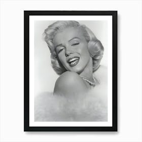 Marilyn Monroe With Bare Shoulder Art Print