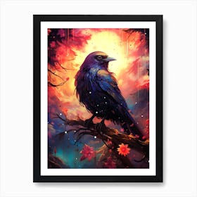 Crow Moon Art Print