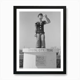 Untitled Photo, Possibly Related To Monument Erected To Popeye, Crystal City, Texas,This Is In The Spinach Art Print