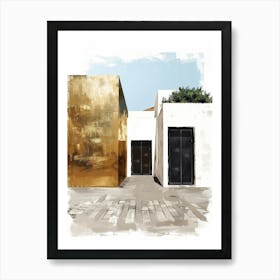 Gold Doors Art Print