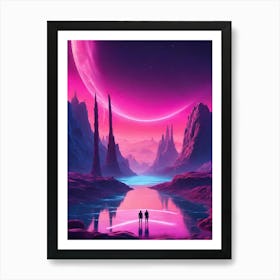 Space Landscape 3 Art Print