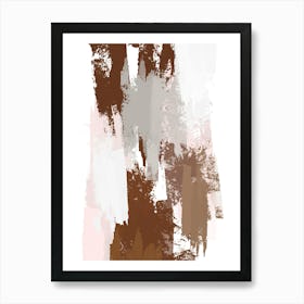 Abstract Mocha Painting Poster