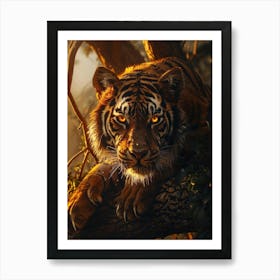 Tiger In The Forest Art Print