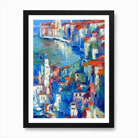 Port Of Trieste Italy Abstract Block harbour Poster