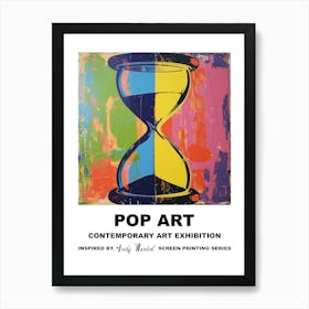 Poster Hourglass Pop Art 1 Art Print