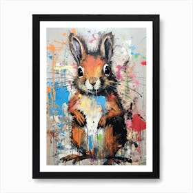 Squirrel Comedy Club Art Print