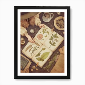 Witch Herbology Art Print