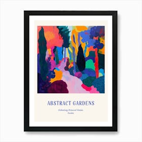 Colourful Gardens Gothenburg Botanical Garden Sweden 3 Blue Poster Art Print