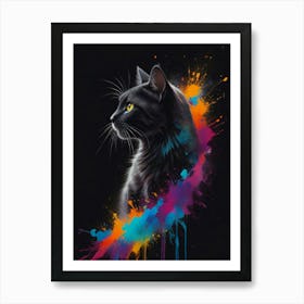 Cat Color Art Print