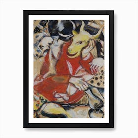 To My Betrothed, Marc Chagall Art Print