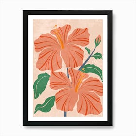 Hibiscus Flowers Art Print