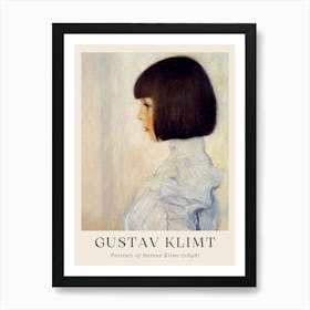 Gustav Klimt Portrait Of Helen Clim Art Print