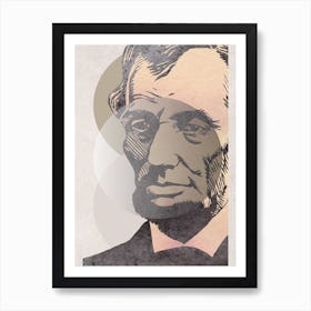 Abraham Lincoln Abstract Art Print