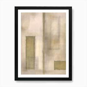 Driftwood Tonal Abstract Painting Art Print