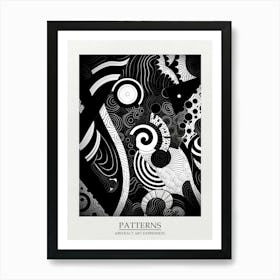 Patterns Abstract Black And White 8 Poster Art Print