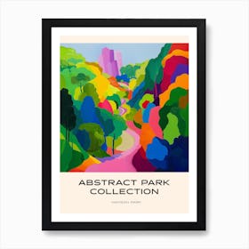 Abstract Park Collection Poster Namsan Park Seoul South Korea 2 Art Print