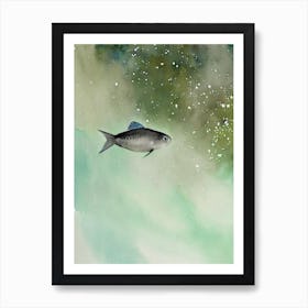 Barreleye Fish Storybook Watercolour Art Print