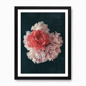 Floral Decorative Blossoms In A Bouquet Of Flowers Art Print