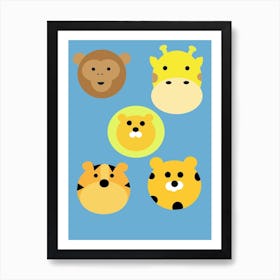 Nursery animals  Art Print