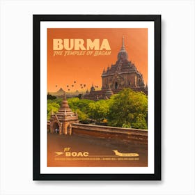 Burma The Temples Of Myanmar Art Print