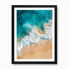 Aerial View Of A Beach 48 Art Print