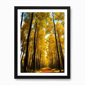 Autumn Trees In The Forest 7 Art Print