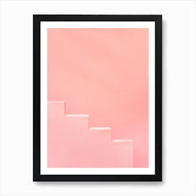 Pink Steps Of Muralla Roja Art Print