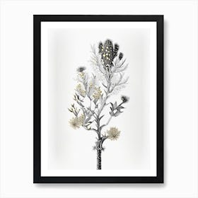 Silver Torch Joshua Tree Gold And Black (6) Art Print
