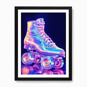 Disco Fever Roller Skates Studio 54 1 Art Print