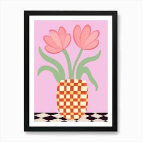 Tulips Flower Vase 1 Art Print