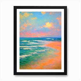 Diamond Beach Bali Indonesia Monet Style Art Print