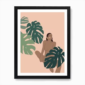 Jungle Girl 5 Art Print