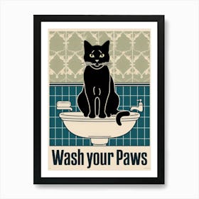 Wash Your Paws 36 Art Print