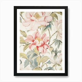 Peony Wallpaper 6 Art Print