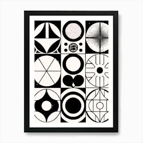 Abstract Circles 1 Art Print
