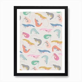 Colourful Shrimps Affiche