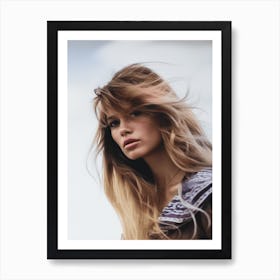 Color Photograph Of Brigitte Bardot 2 Art Print