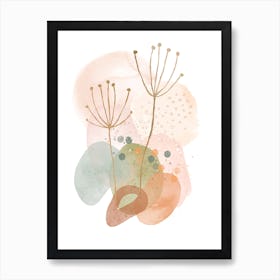 Abstract Floral Painting Art Print