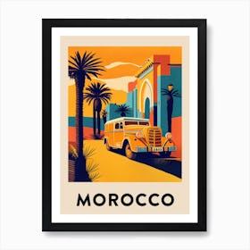 Morocco 2 Vintage Travel Poster Art Print