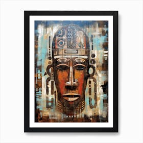 Cultural Odyssey: African Masked Encounters Art Print