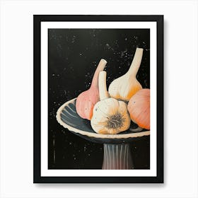 Art Deco Garlic 2 Art Print