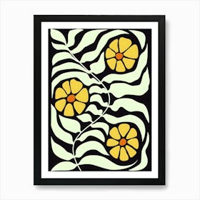 Henri Matisse Yellow Flowers 4 Art Print