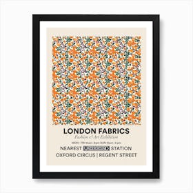 Poster Marigold Mist Bloom London Fabrics Floral Pattern 2 Art Print