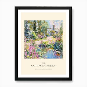 Cottage Garden Poster Enchanted Pond 1 Art Print