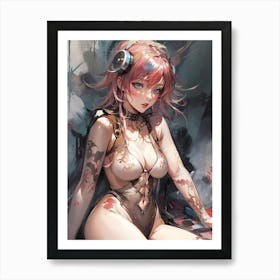 Sexy Anime Girl 4 Art Print