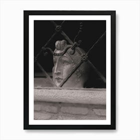 Head (sculpted head in one of the windows of Trastevere.From Roma Narrative series by Michael Banifatov). Art Print