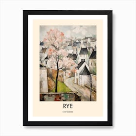 Rye (East Sussex) Painting 2 Travel Poster Art Print