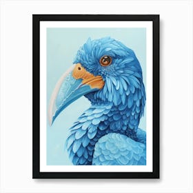 Blue Bird 4 Art Print